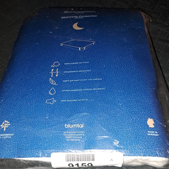 NEW From Germany Blumtal KING size Mattress Protector Cream Color 180x200cm - Picture 9 of 11